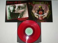 HOUR OF 13 - Lucky bones / Razorrock tapes - red vinyl LP