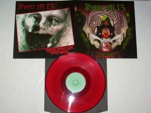 HOUR OF 13 - Lucky bones / Razorrock tapes - red vinyl      LP