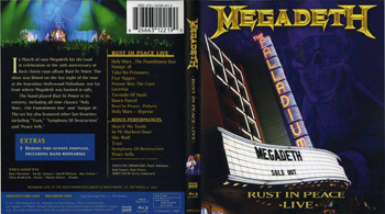 MEGADETH - Rust in peace live      Blu-Ray
