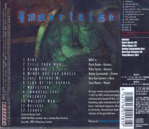 RIOT - Immortal soul & Japan bonustrack - Fight or fall live!      CD