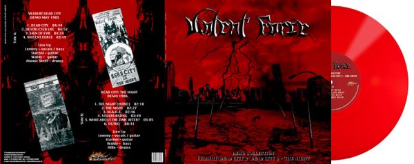 VIOLENT FORCE - Demo collection - Velbert - Dead City II & Dead City III - The night  - red vinyl      LP