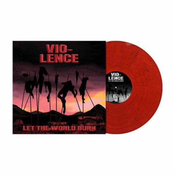 VIO-LENCE - Let the world burn LP crimson marbled vinyl