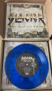 GLACIER - Spears of the empire Single - blue vinyl