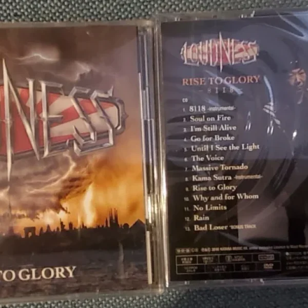 loudness rise to glory cd & dvd japan imp., bonustrack
